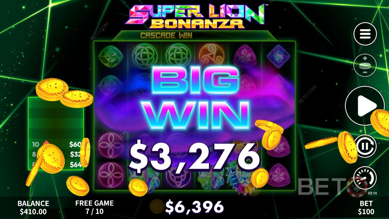 مراجعة لعبة Super Lion Bonanza من BETO Slots