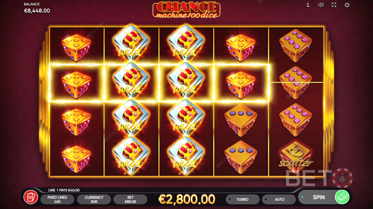 مراجعة ماكينات الحظ 100 نرد من BETO Slots