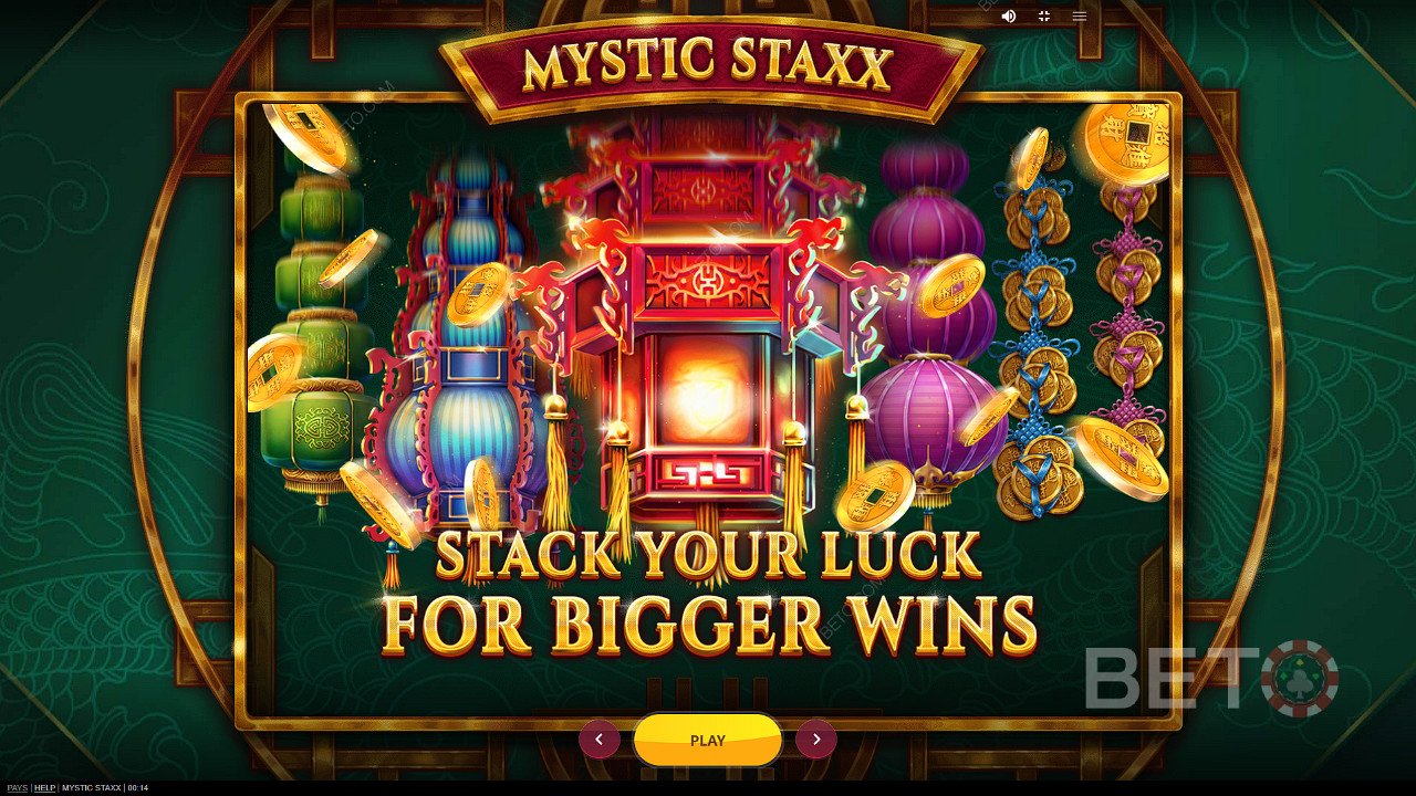 استمتع بـ Expanding Stacks واربح ما يصل إلى 2000 ضعف من حصتك في لعبة Mystic Staxx