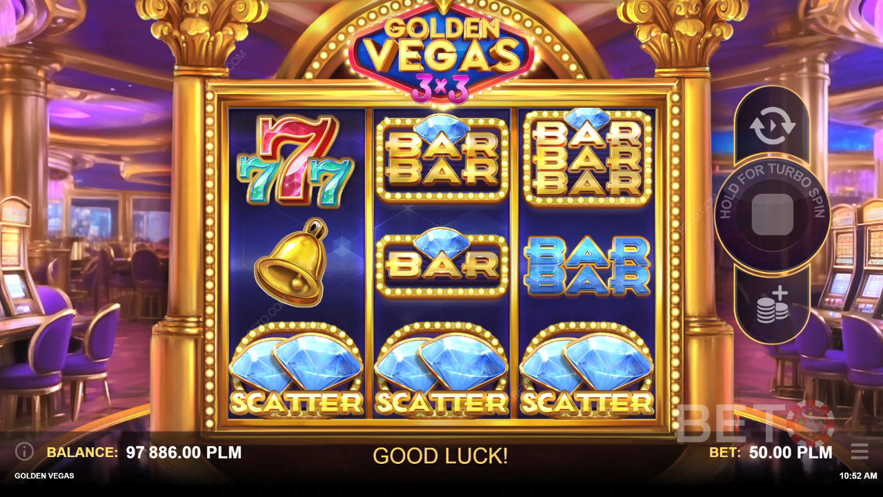 مراجعة Golden Vegas 3x3 من BETO Slots