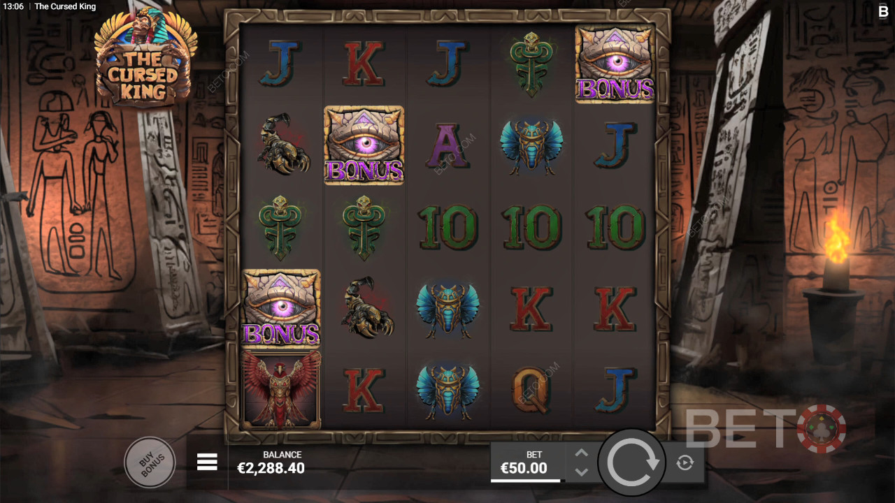 مراجعة الملك الملعون من قِبل BETO Slots