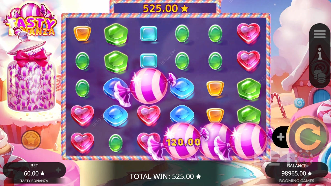 مراجعة Tasty Bonanza من BETO Slots