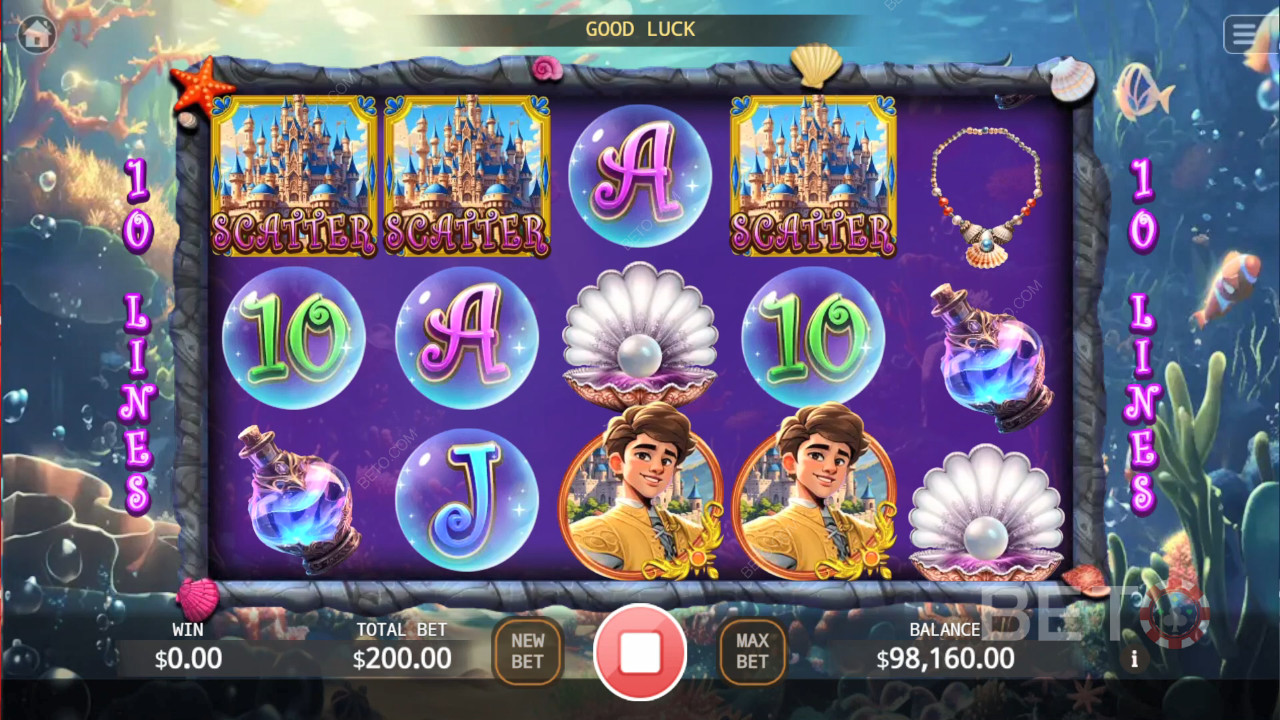 مراجعة أميرة حورية البحر من BETO Slots
