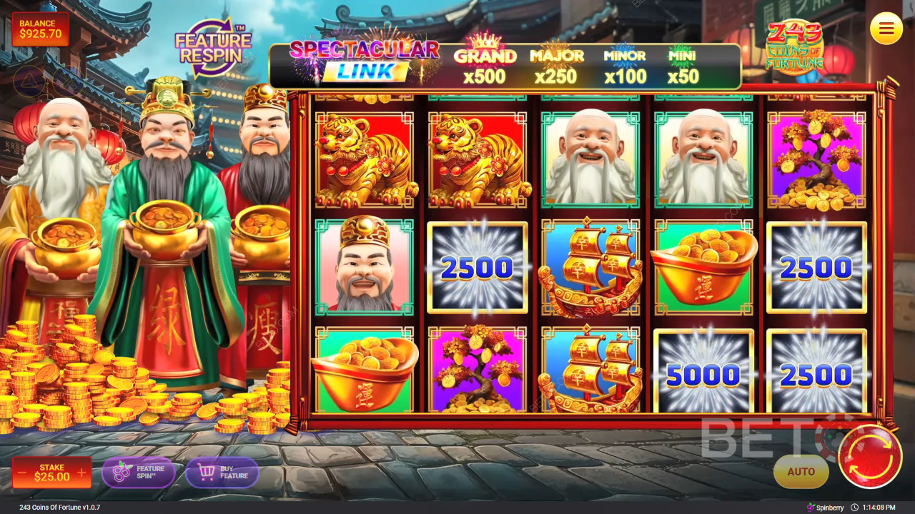 243 Coins of Fortune اللعب المجاني