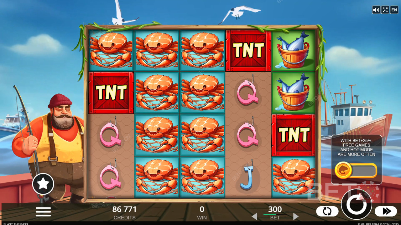 مراجعة Blast the Bass بواسطة BETO Slots