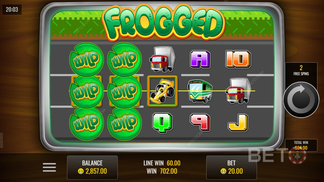 Frogged اللعب المجاني