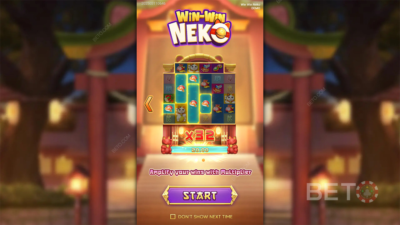 اربح 5,000 ضعف رهانك في فتحة Win Neko عبر الإنترنت!