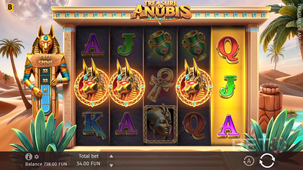 Treasure of Anubis اللعب المجاني