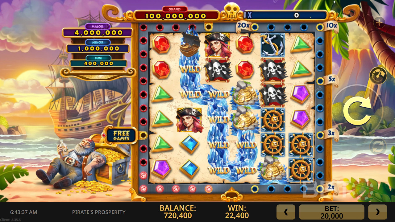 مراجعة قطار القراصنة الازدهار البري من BETO Slots