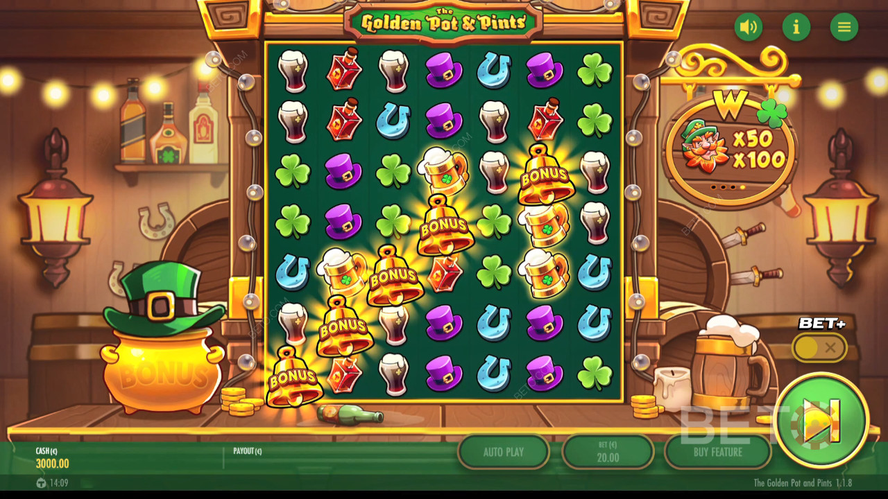 مراجعة لعبة The Golden Pot & Pints من BETO Slots