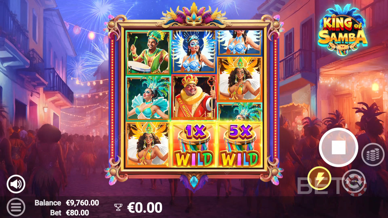 مراجعة ملك السامبا من قِبل BETO Slots