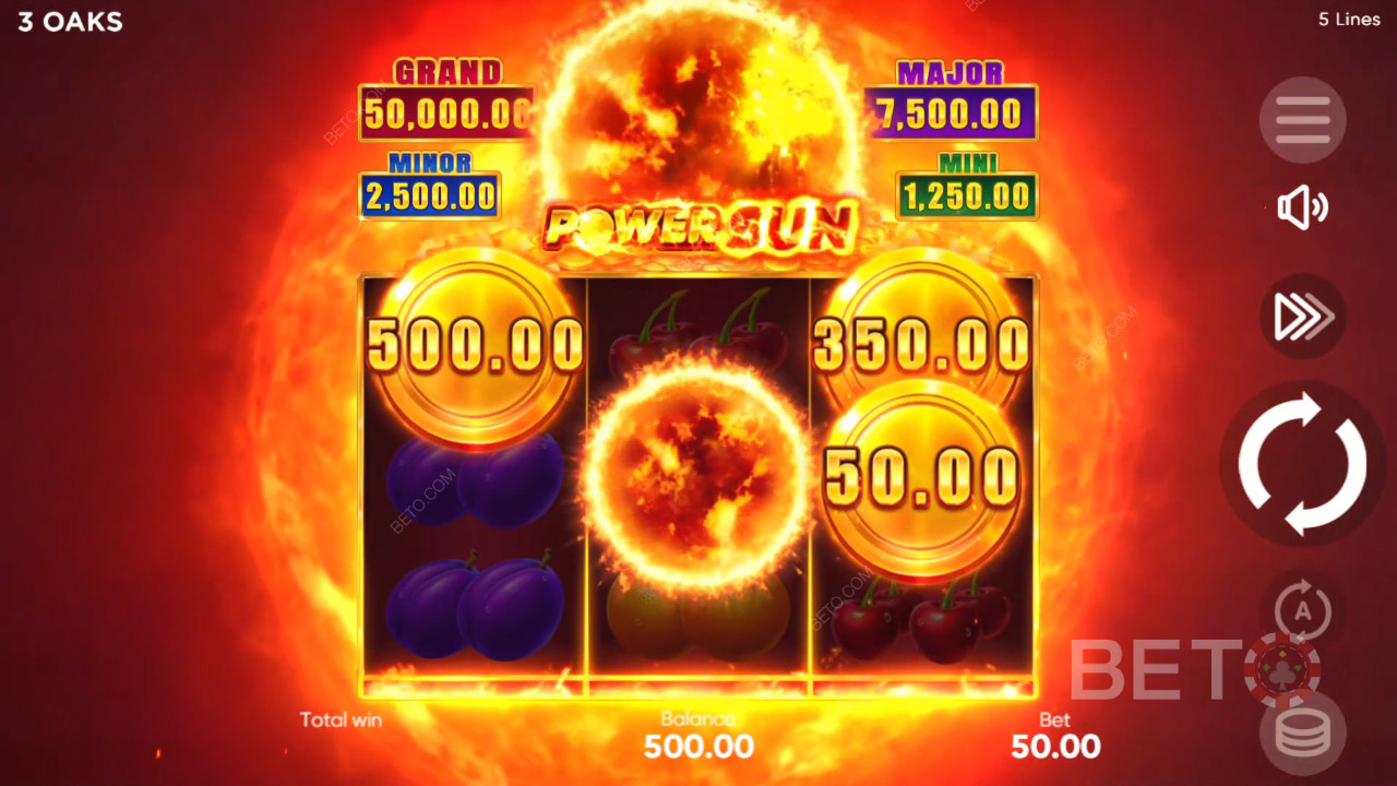مراجعة Power Sun من BETO Slots
