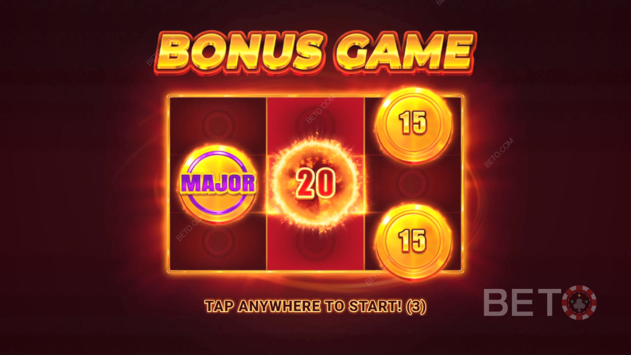 شرح ميزات المكافآت في Power Sun من 3 Oaks Gaming