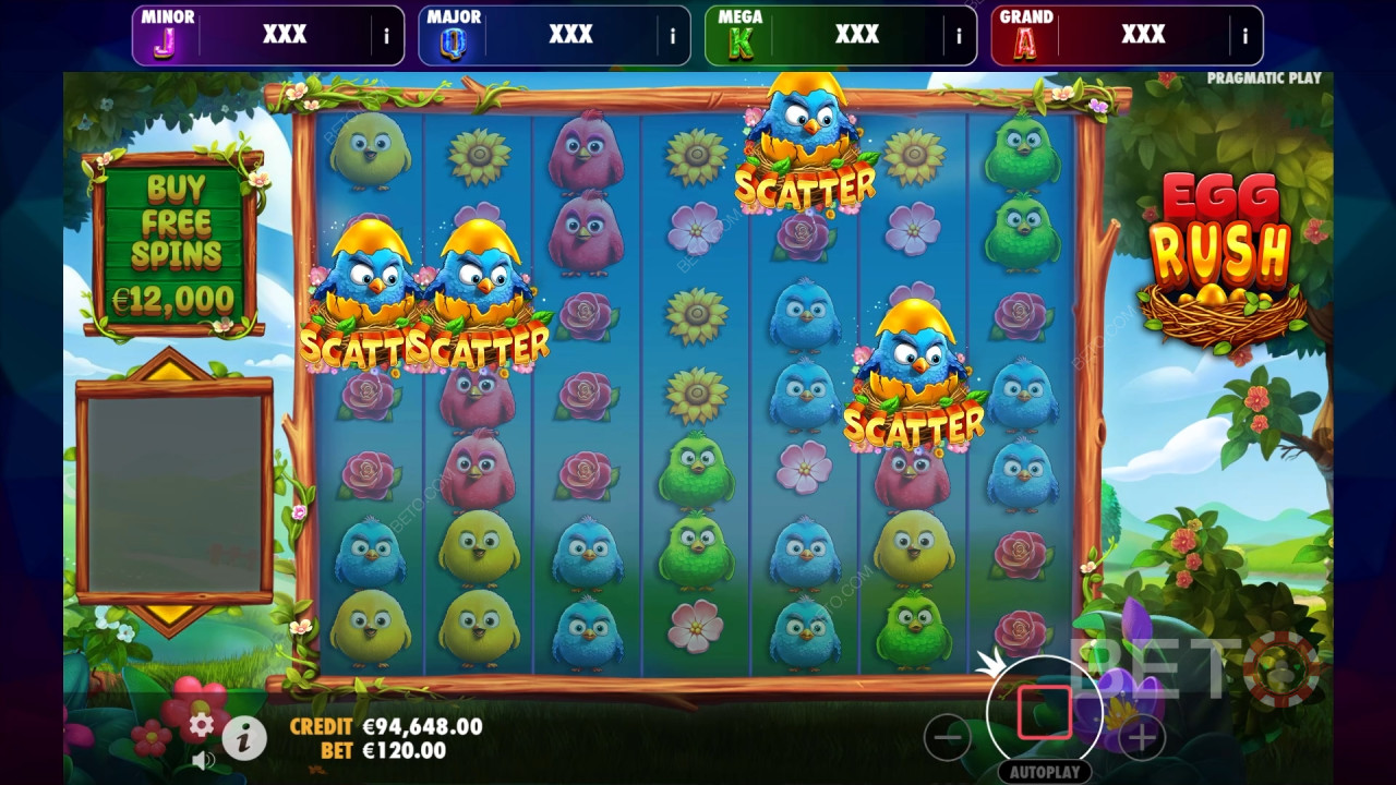 مراجعة Egg Rush من BETO Slots