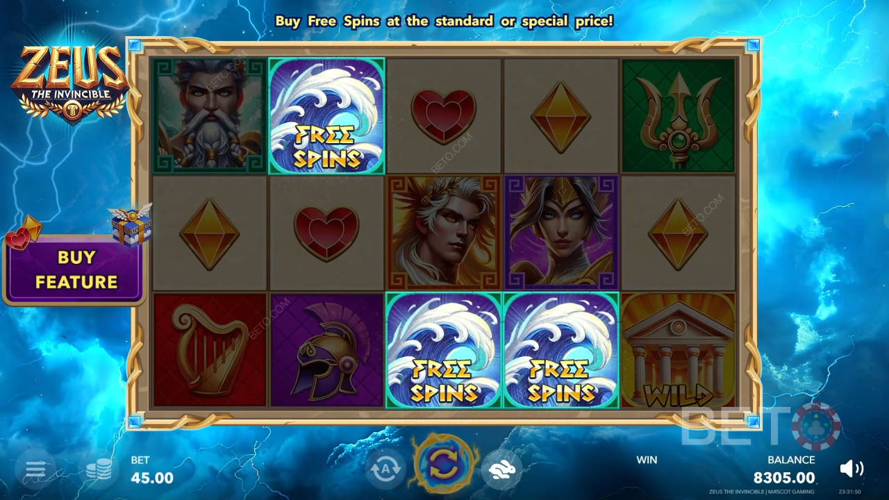 Zeus The Invincible اللعب المجاني