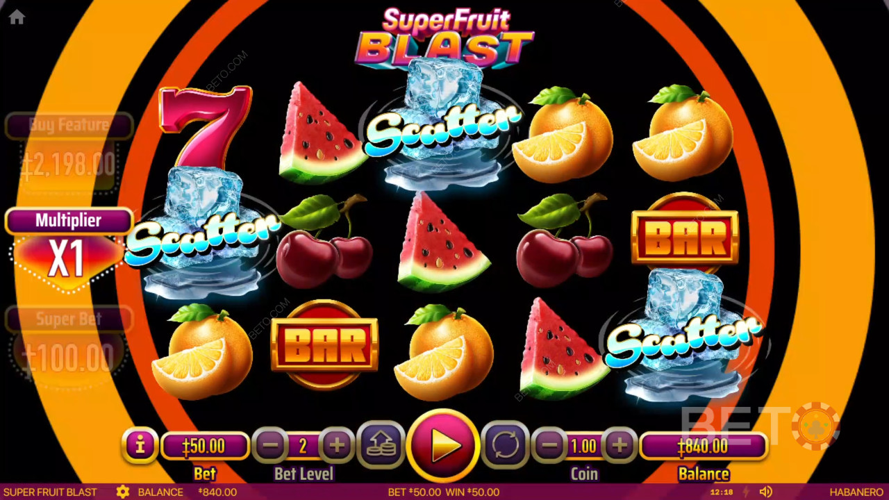 مراجعة لعبة Super Fruit Blast من BETO Slots