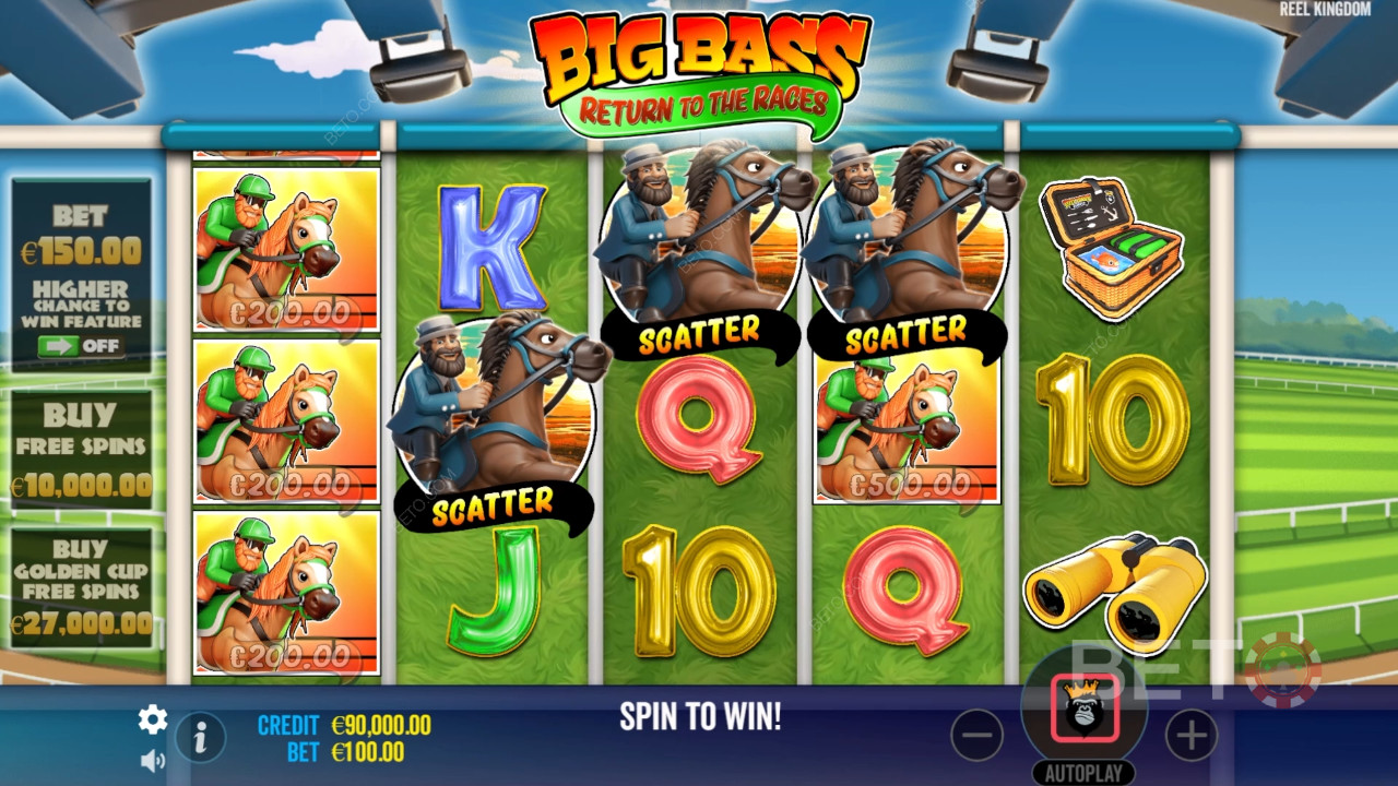 مراجعة عودة بيج باس إلى السباقات من BETO Slots