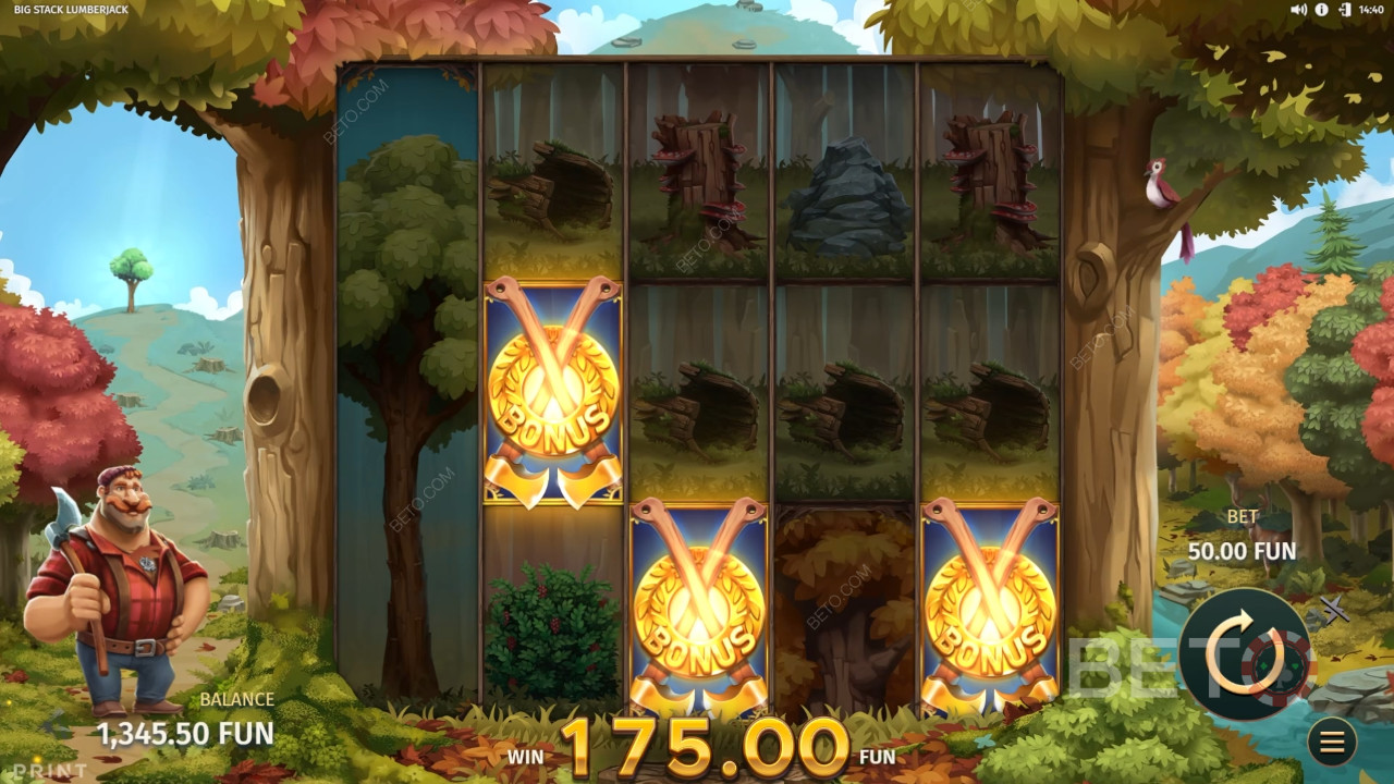 مراجعة لعبة Big Stack Lumberjack من BETO Slots
