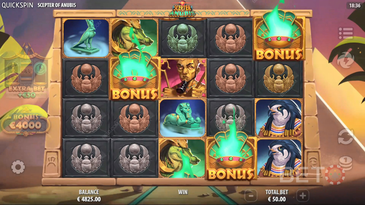 مراجعة صولجان أنوبيس بواسطة BETO Slots