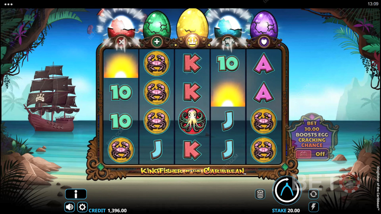 مراجعة ملك الرفراف الكاريبي من قبل BETO Slots