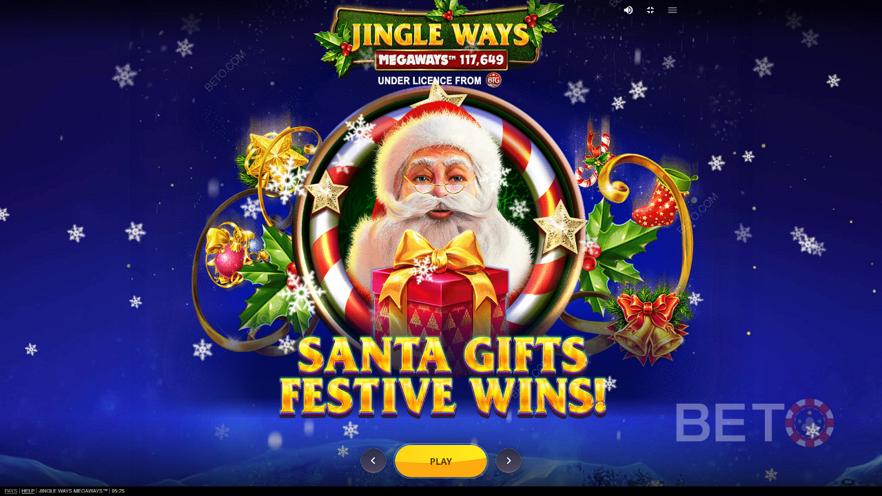 احصل على روح الكريسماس الصحيحة واستمتع بعيد الميلاد واحصل على الهدايا في فتحة Jingle Way Megaways