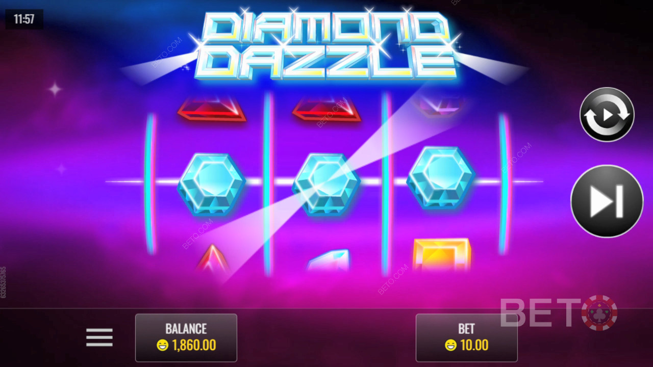 مراجعة Diamond Dazzle من BETO Slots