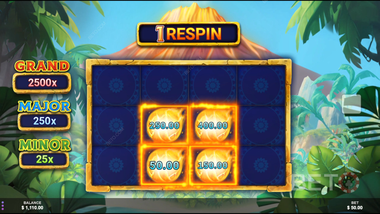 مراجعة لعبة Lava Fortunes Hold N Spin من BETO Slots