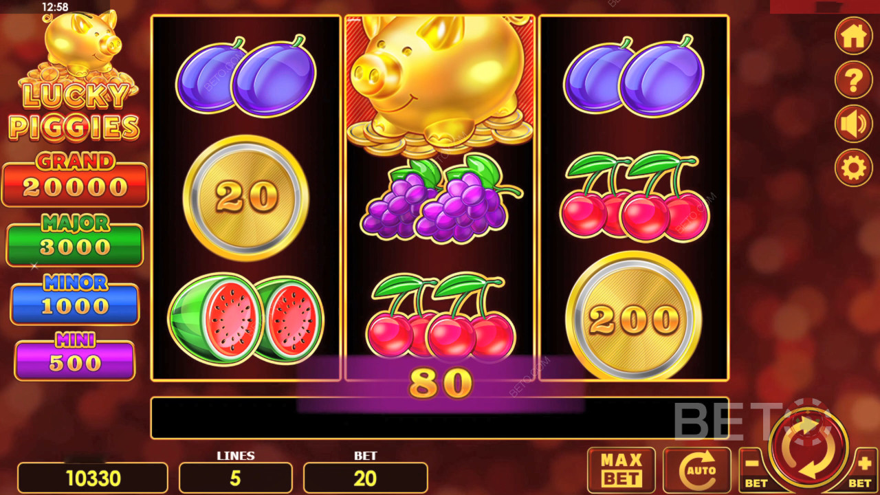 مراجعة لعبة Lucky Piggies من BETO Slots