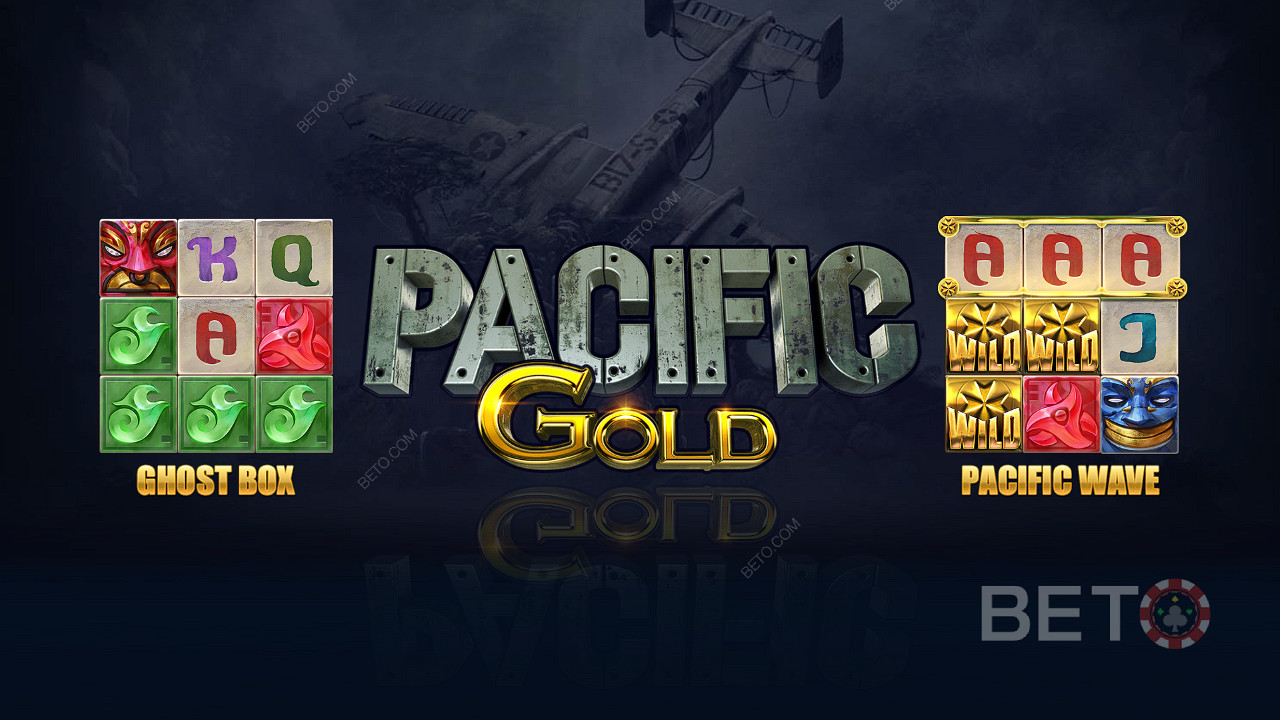 استمتع بميزات فريدة مثل Ghost Box و Pacific Wave في فتحة Pacific Gold