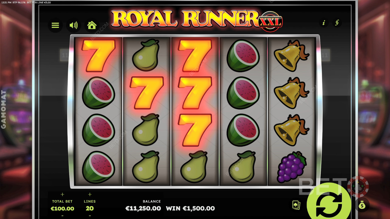 مراجعة Royal Runner XXL بواسطة BETO Slots
