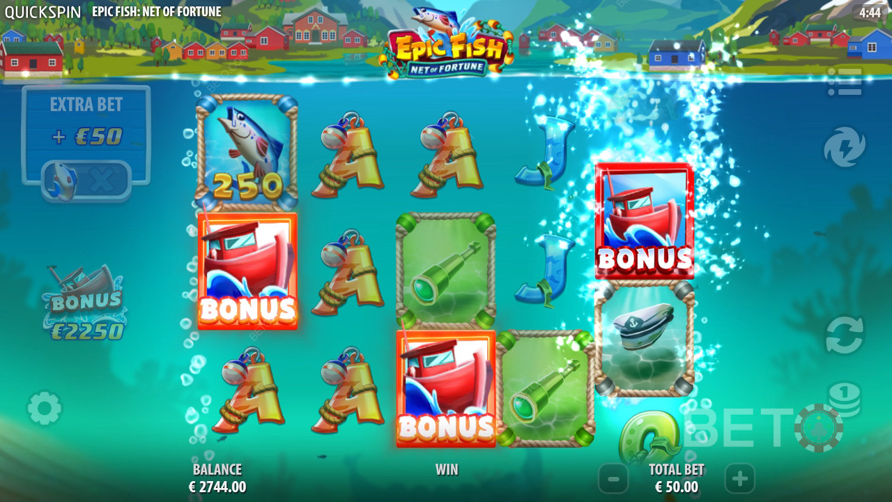 مراجعة Epic Fish Net of Fortune من BETO Slots