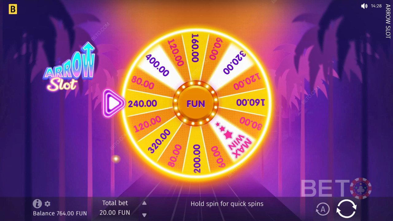 مراجعة ماكينات سلوت السهم من BETO Slots