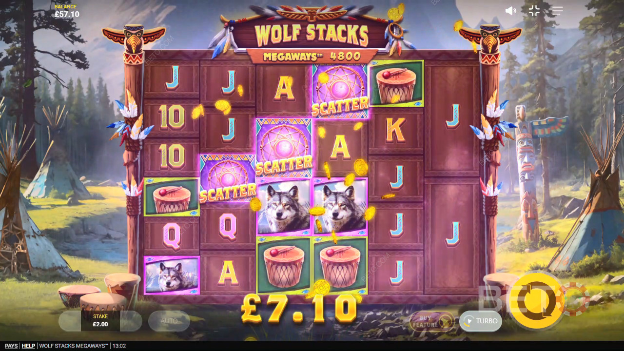 مراجعة Wolf Stacks Megaways بواسطة BETO Slots