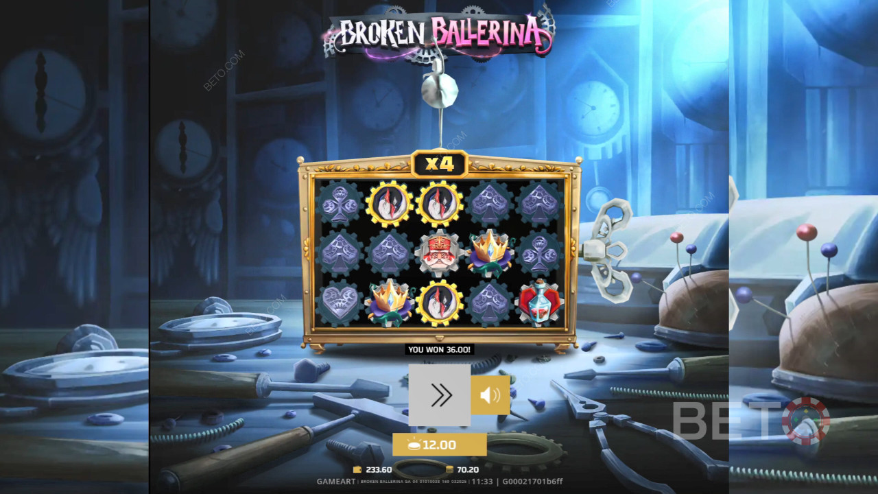 مراجعة راقصة الباليه المكسورة من BETO Slots