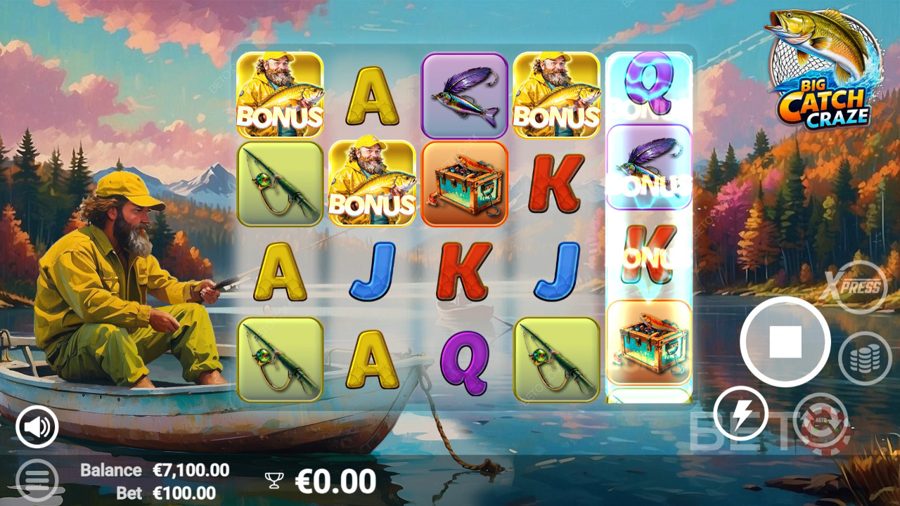 مراجعة لعبة Big Catch Craze من BETO Slots