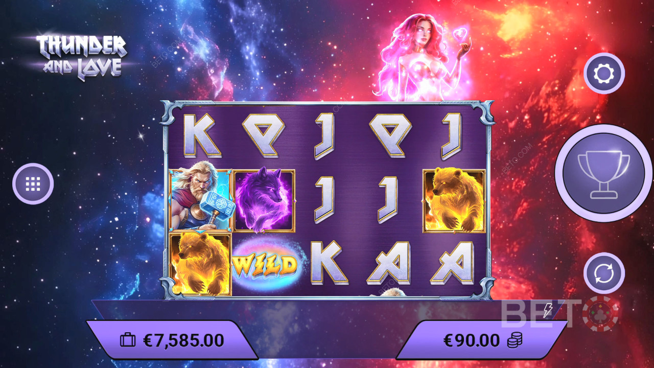 مراجعة Thunder and Love من BETO Slots