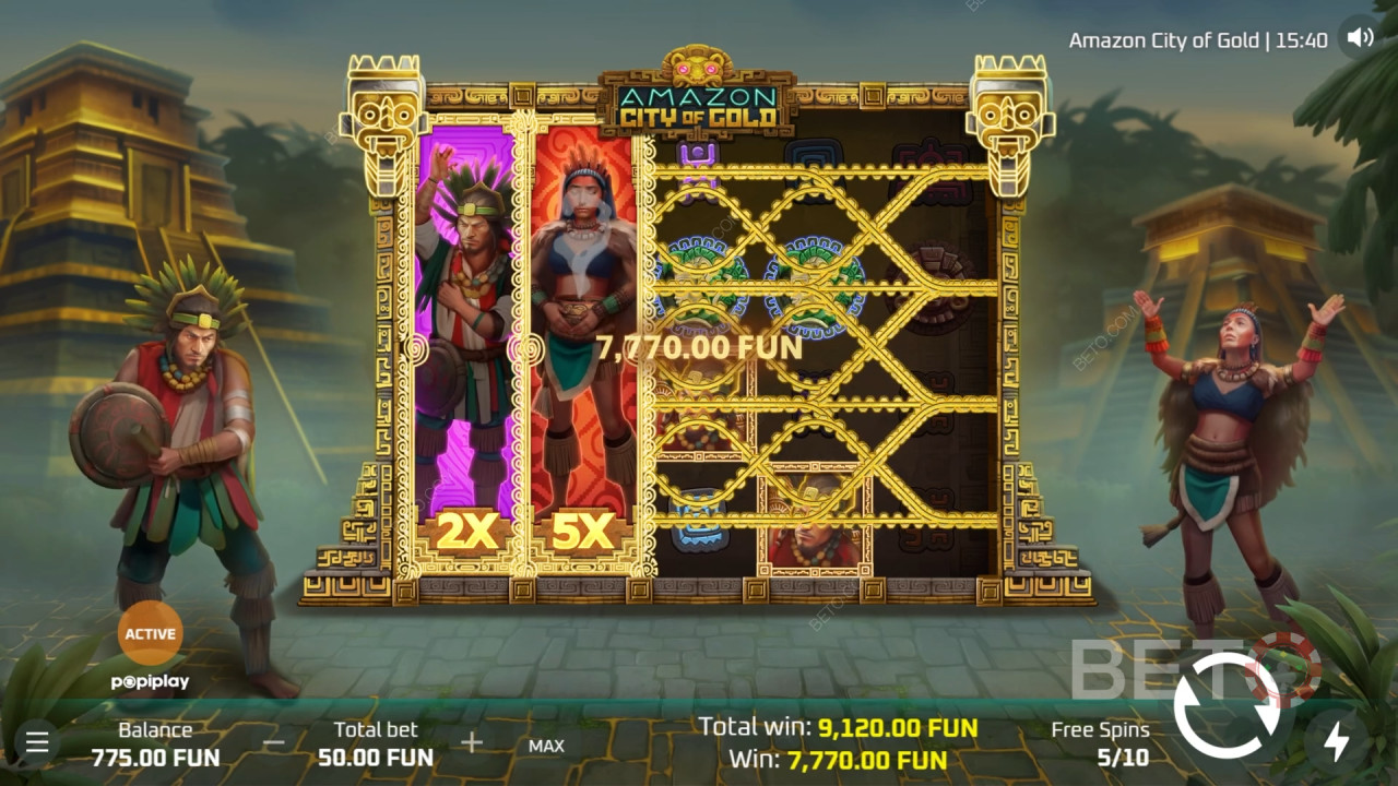 مراجعة Amazon City Of Gold بواسطة BETO Slots