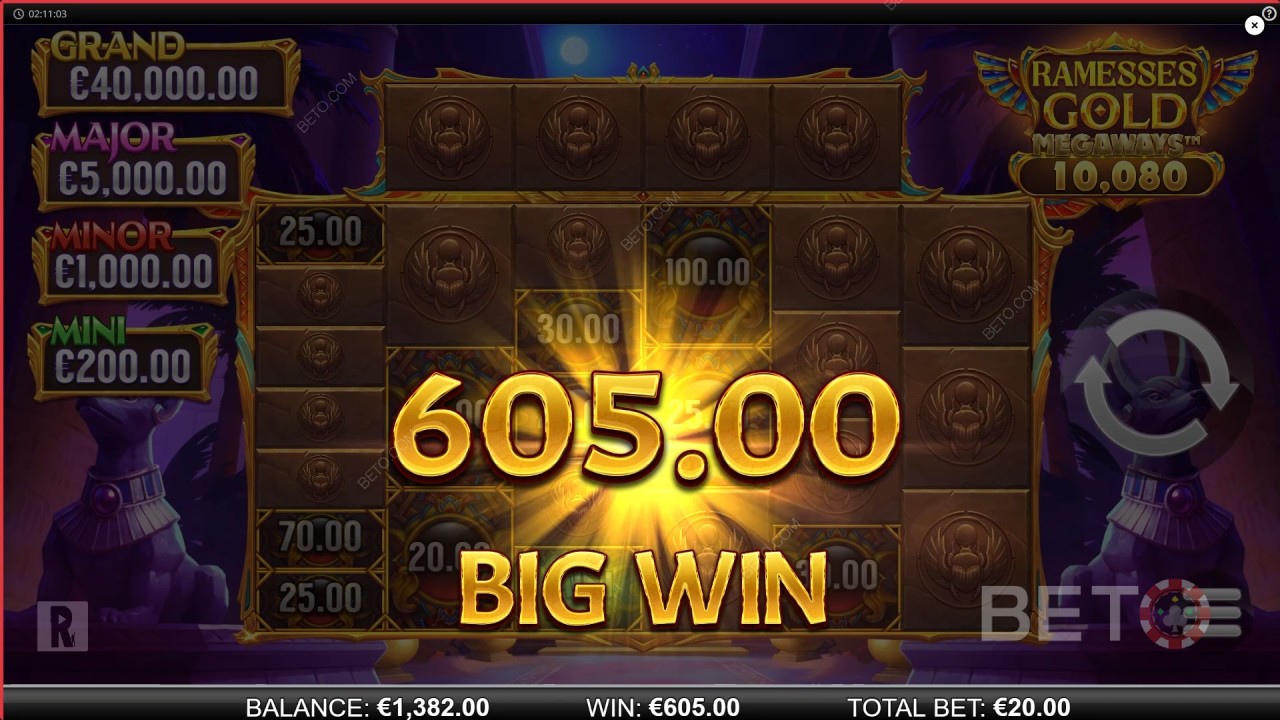 مراجعة رامسيس جولد ميجاوايز من BETO Slots