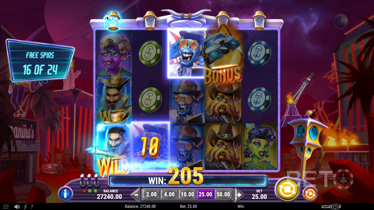 شرح ميزات المكافآت في غزو فيغاس الانتقام على المريخ بواسطة Play