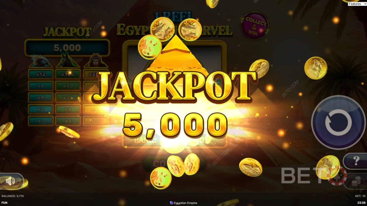 1 بكرة - مراجعة الأعجوبة المصرية من BETO Slots