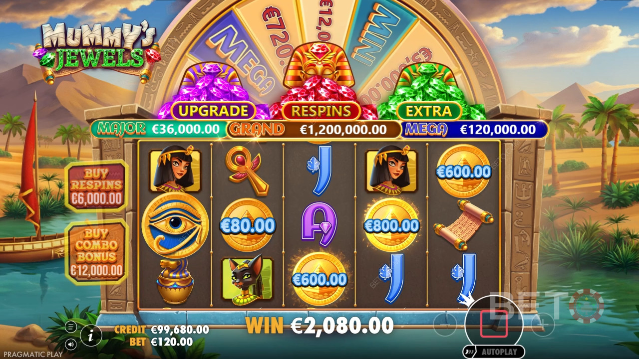 مراجعة مجوهرات المومياء من BETO Slots