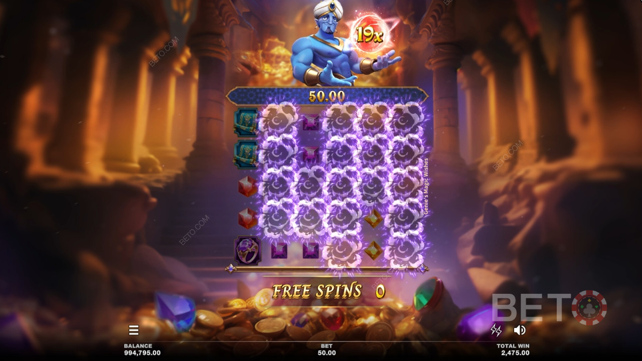 شرح الميزات الإضافية في أمنيات الجني السحرية بواسطة Microgaming