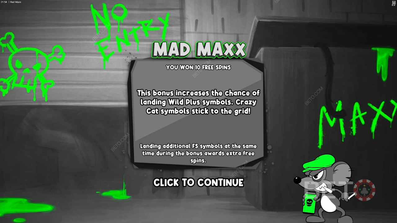 شرح الميزات الإضافية في Rad Maxx بواسطة Hacksaw Gaming