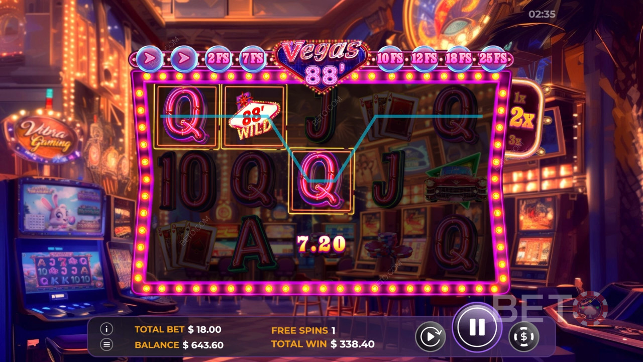 اربح 2,600 ضعف رهانك في فتحة فيديو فيغاس 88!