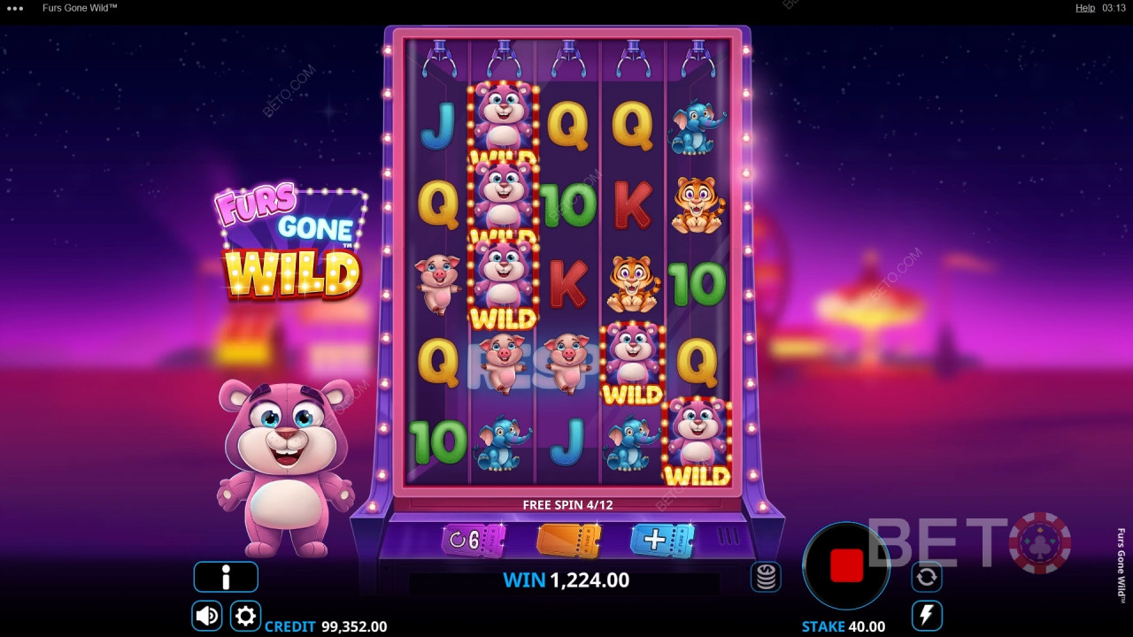 مراجعة لعبة Furs Gone Wild من BETO Slots