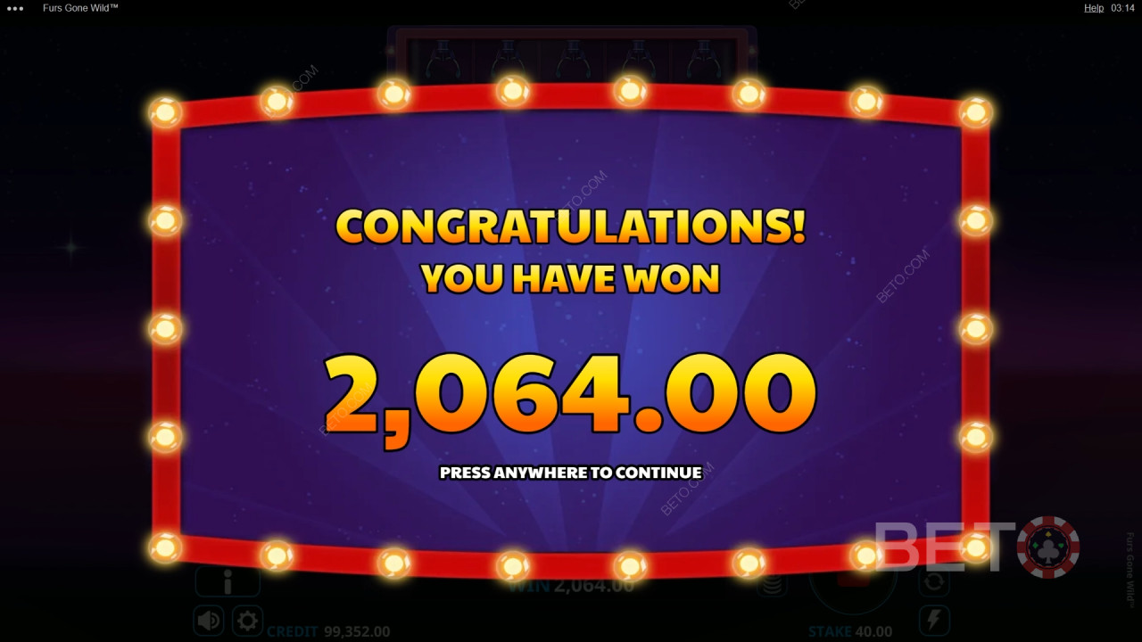 اربح 6,000 ضعف رهانك في سلوت Furs Gone Wild Online Slot!