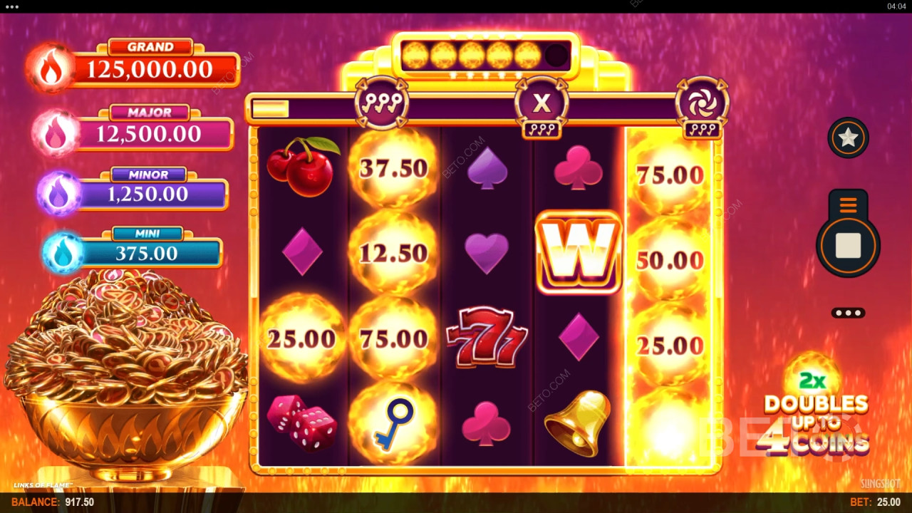 مراجعة Links of Flame بواسطة فتحات BETO Slots