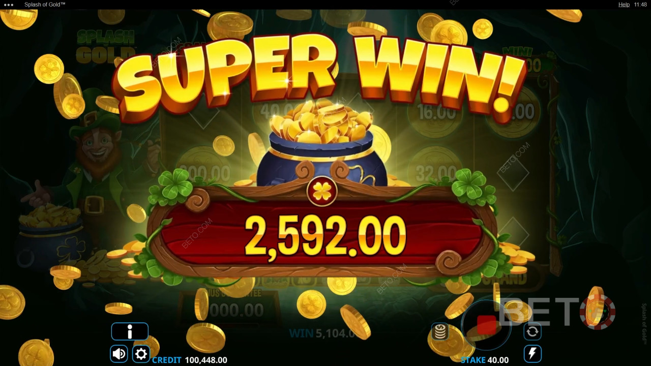 شرح الميزات الإضافية في Splash of Gold بواسطة Wishbone