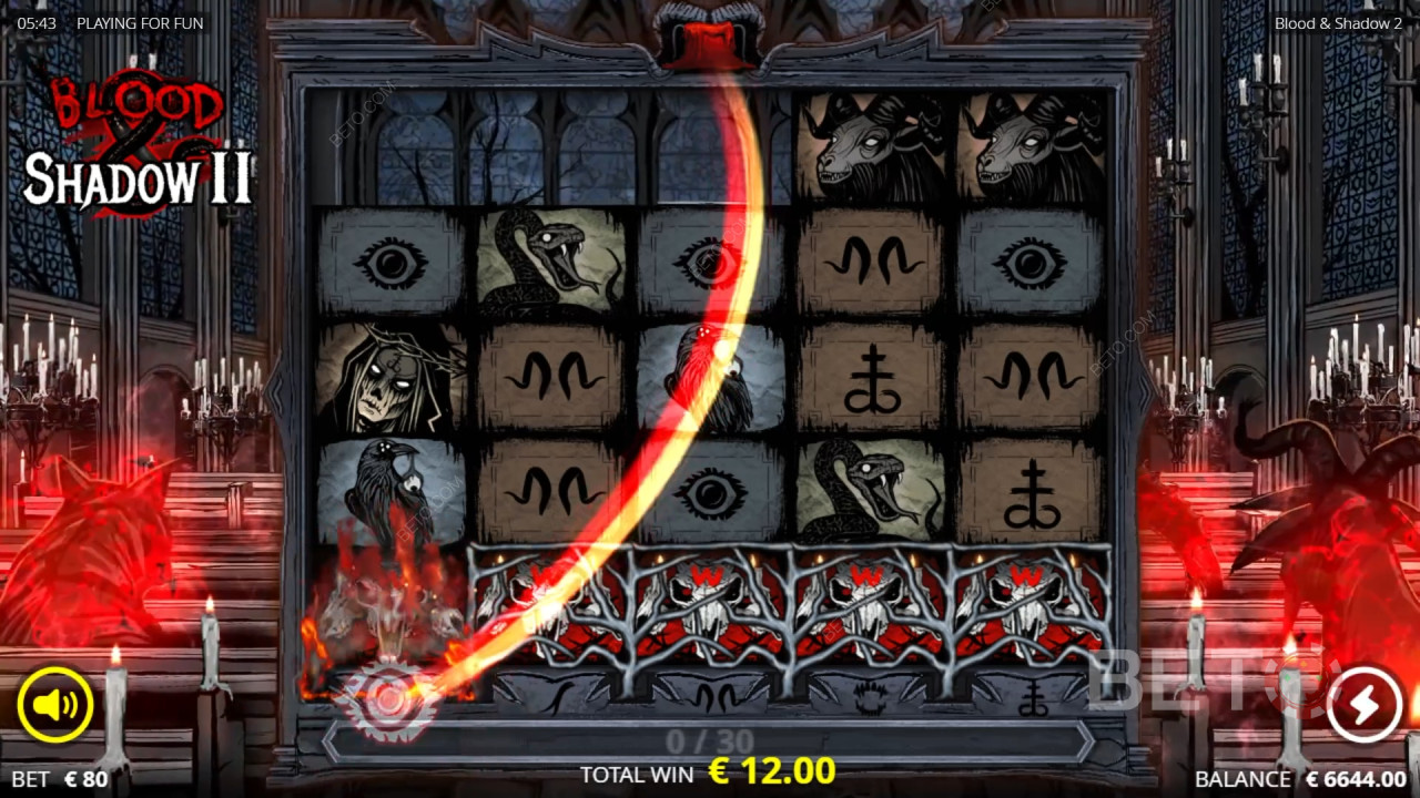كيفية لعب لعبة "Blood & Shadow 2" من " Nolimit City"