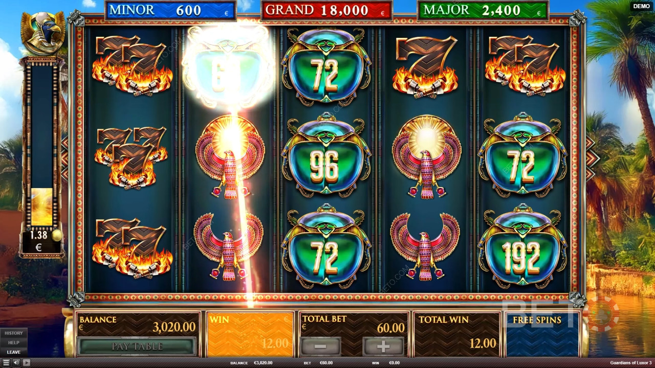 مراجعة لعبة «Guardians of Luxor 3» من قبل BETO Slots